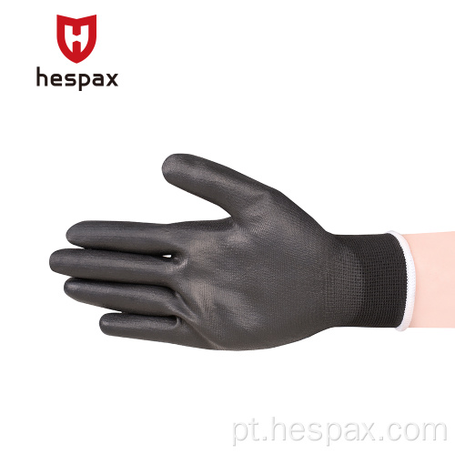 Hespax Superior Quality Safety Working Pu Luvas personalizadas